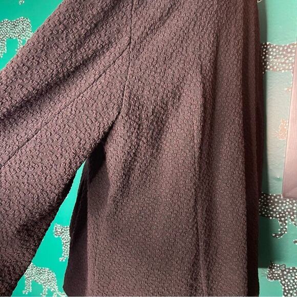 NWOT Eileen Fisher Black Textured Single Breasted Cardigan Blazer Size L - Picture 7 of 9